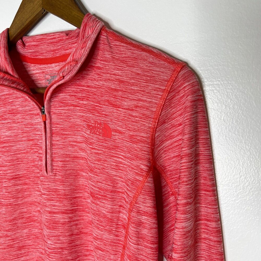 North Face Red Flashdry Light Athletic Quarter Zip Jacket Size Medium Women’s